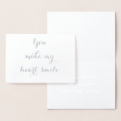 Je maakt mijn Valentijn van het hart van de liefde Folie Kaarten (Display)