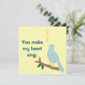 Je maakt mijn Wenskaart van de vogelgriep Kaart (Staand voorkant)