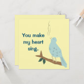 Je maakt mijn Wenskaart van de vogelgriep Kaart (Voorkant / Achterkant in situ)