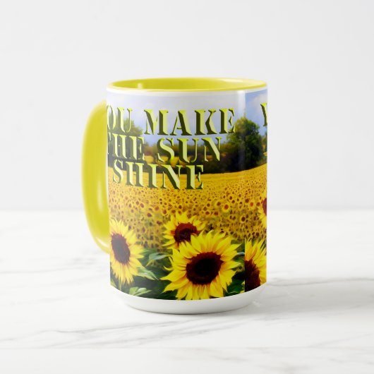 Je maakt mijn zon, koffie-Mok Mok (Voorkant links)