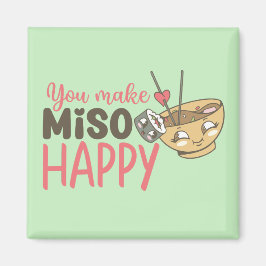 Je maakt Miso Happy Funny Food Cute Valentijnsdag Magneet