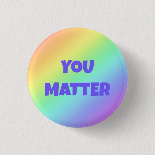 Je maakt pasteelregenboog Button uit (Voorkant)