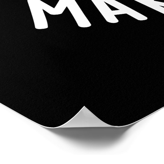 Je maakt Sans geen grappige letterspelden donker B Poster (Hoek)