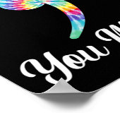 Je maakt Semicolon Tie Dye Cat Suicide Prevention Poster (Hoek)