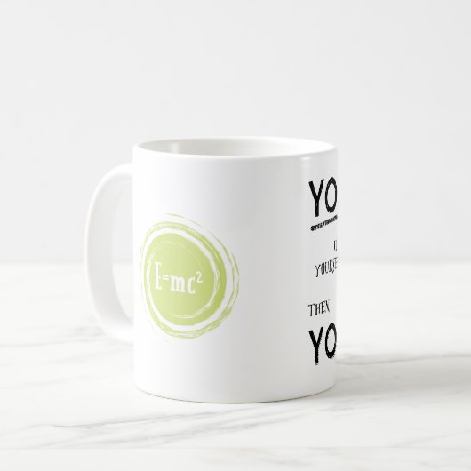 Je maakt uit tenzij... B&W-mok Koffiemok (Voorkant links)