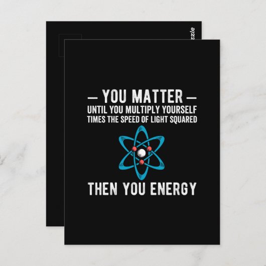 je maakt uit tot je jezelf vermenigvuldigt , maar briefkaart