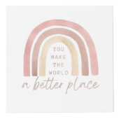 Je maakt van de wereld een betere foto-kubus kubus (Voorkant)