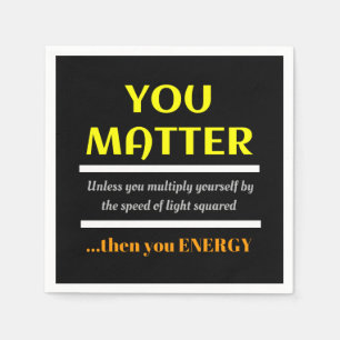 Je maakt wetenschappelijke woordspun servet