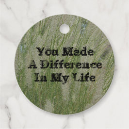 Je maakte differentiaalwoestijn Grass Bedankt Ment Bedankjes Labels