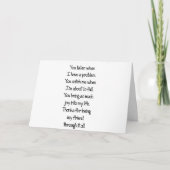 ***JE MAAKTE MIJN DAG*** DANK JE~ BEDANKKAART (Voorkant)