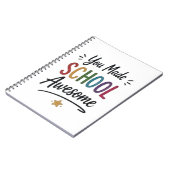 Je maakte school geweldig notitieboek (Linkerzijde)