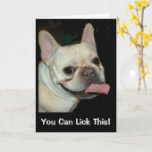 Je mag dit likken! Beterschap Kaart (Gele Bloem)