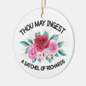 Je mag een satchel van Richard inslikken Keramisch Ornament (Links)