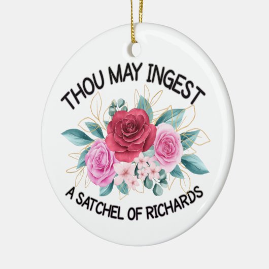 Je mag een satchel van Richard inslikken Keramisch Ornament (Links)