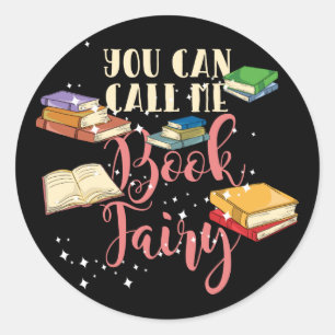 Je mag me Boekenfee Nerd noemen Ronde Sticker