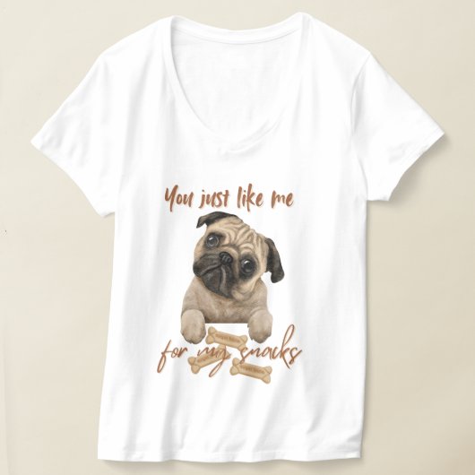 Je mag me gewoon voor mijn snacks t-shirt (Laagn)