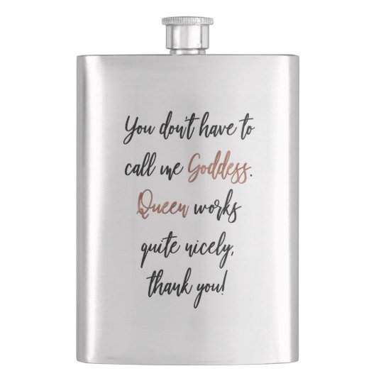 Je mag me godin noemen. Koningin werkt ook! Flacon (Voorkant)