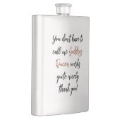 Je mag me godin noemen. Koningin werkt ook! Flacon (Rechts)