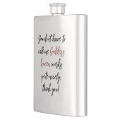 Je mag me godin noemen. Koningin werkt ook! Flacon (Links)