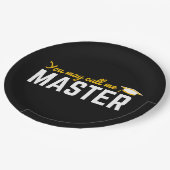 Je mag me Master 2025 Masters Degree Graduate noem Papieren Bordje (Gekanteld)