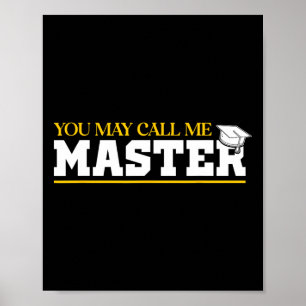 Je mag me Master 2025 Masters Degree Graduate noem Poster