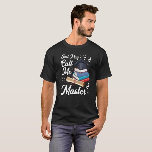 Je mag me Master Afstuderen Afstuderen Graphi noem T-shirt (Voorkant volledig)