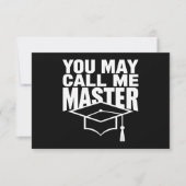 Je mag me Master Degree Afstuderen 2024 noemen Bedankkaart (Voorkant)