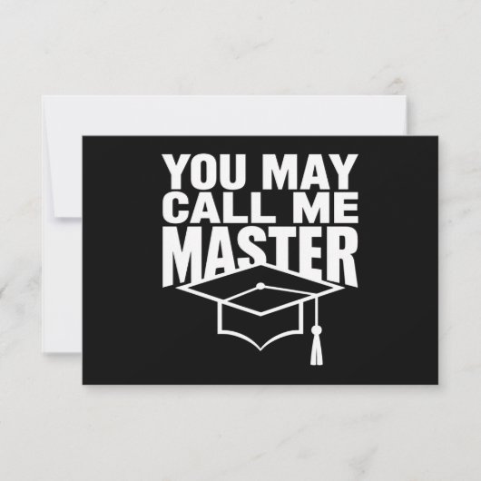 Je mag me Master Degree Afstuderen 2024 noemen Bedankkaart (Voorkant)