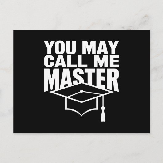 Je mag me Master Degree Afstuderen 2024 noemen Briefkaart (Voorkant)