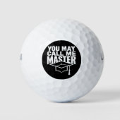 Je mag me Master Degree Afstuderen 2024 noemen Golfballen (Voorkant)