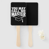 Je mag me Master Degree Afstuderen 2024 noemen Handwaaier (Voorkant en achterkant)