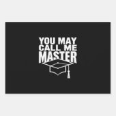 Je mag me Master Degree Afstuderen 2024 noemen Inpakpapier Vel (Voorkant)