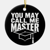 Je mag me Master Degree Afstuderen 2024 noemen Keramisch Ornament (Voorkant)