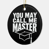 Je mag me Master Degree Afstuderen 2024 noemen Keramisch Ornament (Links)