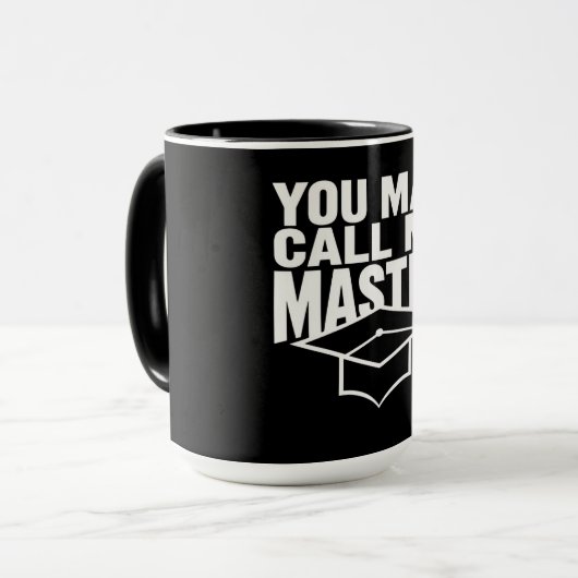 Je mag me Master Degree Afstuderen 2024 noemen Mok (Voorkant links)