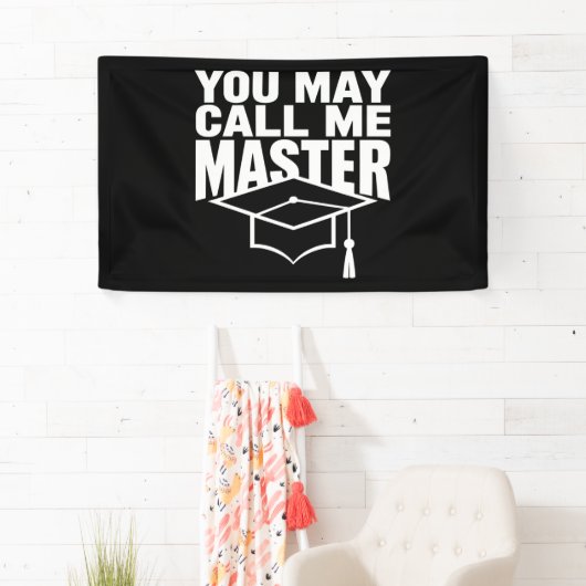 Je mag me Master Degree Afstuderen 2024 noemen Spandoek (Insitu)