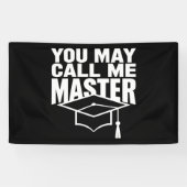 Je mag me Master Degree Afstuderen 2024 noemen Spandoek (Horizontaal)