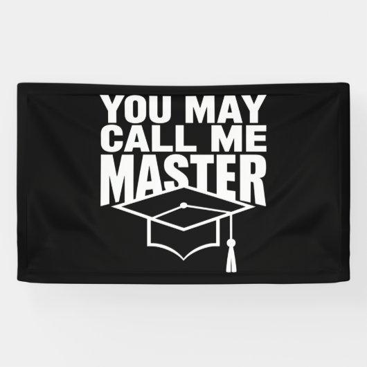 Je mag me Master Degree Afstuderen 2024 noemen Spandoek (Horizontaal)