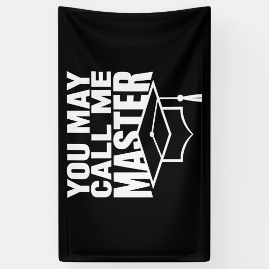 Je mag me Master Degree Afstuderen 2024 noemen Spandoek (Verticaal)