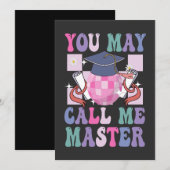 Je mag me Master Funny 2024 Afstuderen Gift noemen Kaart (Voorkant / Achterkant)