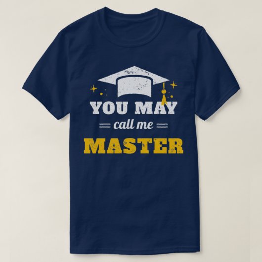 Je mag me Master II noemen T-shirt (Design voorkant)