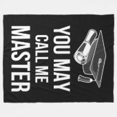 Je mag me Master III noemen Fleece Deken (Voorkant (Horizontaal))
