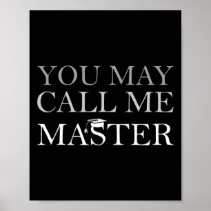 Je mag me Master Masters Degree noemen Afstuderen  Poster