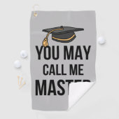 Je mag me Meester I noemen Golfhanddoek (Insitu)