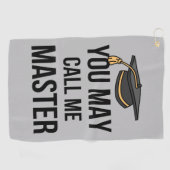 Je mag me Meester I noemen Golfhanddoek (Horizontaal)