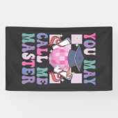 Je mag me Meester noemen Funny 2024 Afstudeercadea Spandoek (Horizontaal)