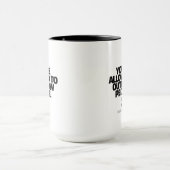 Je mag mensen ontgroeien - Freedom Design Mok (Midden)