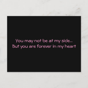 "Je mag niet aan mijn kant staan" Briefkaart