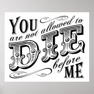 je mag niet sterven voor mij poster