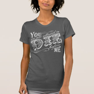 je mag niet sterven voor mij t-shirt